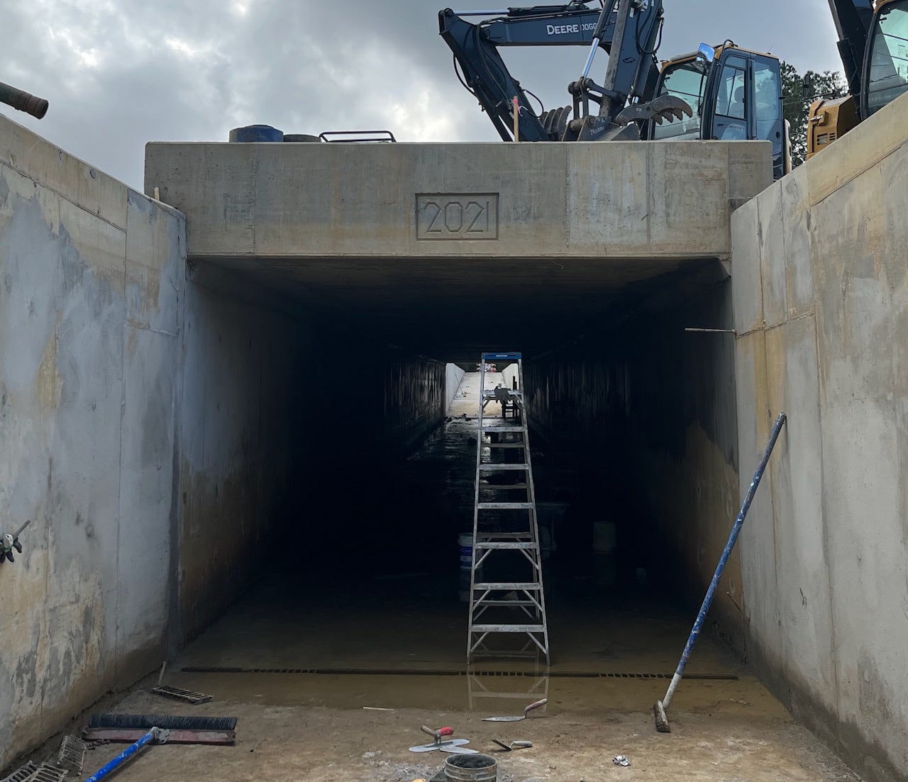 Flooded 2021 tunnel