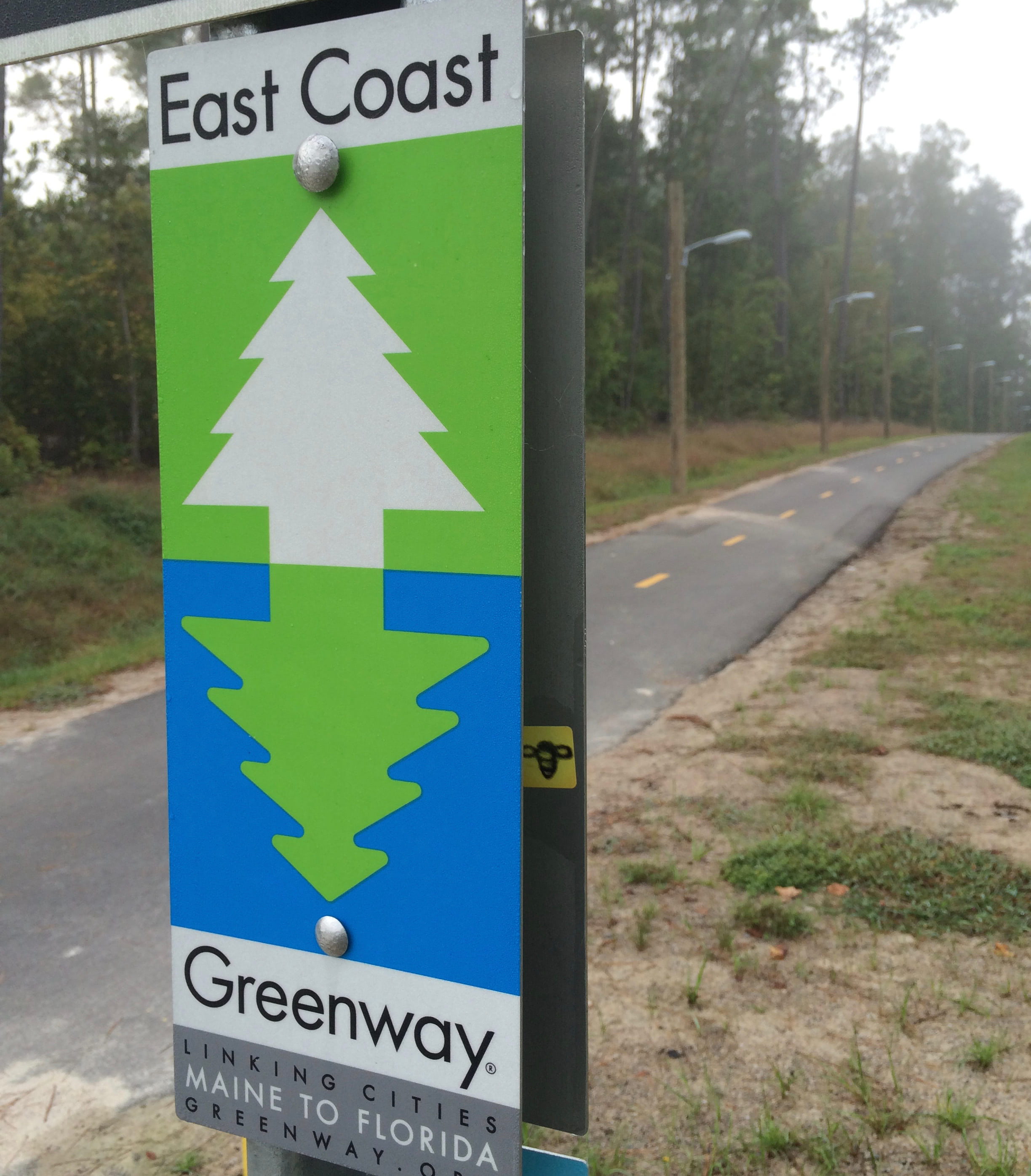 East Coast Greenway Sign