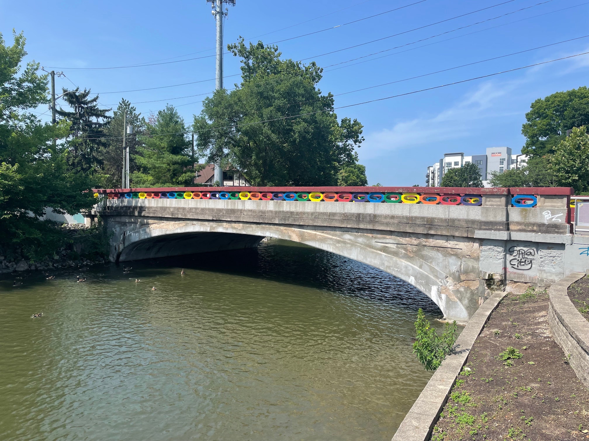 Broad Ripple Rainbow Bridge